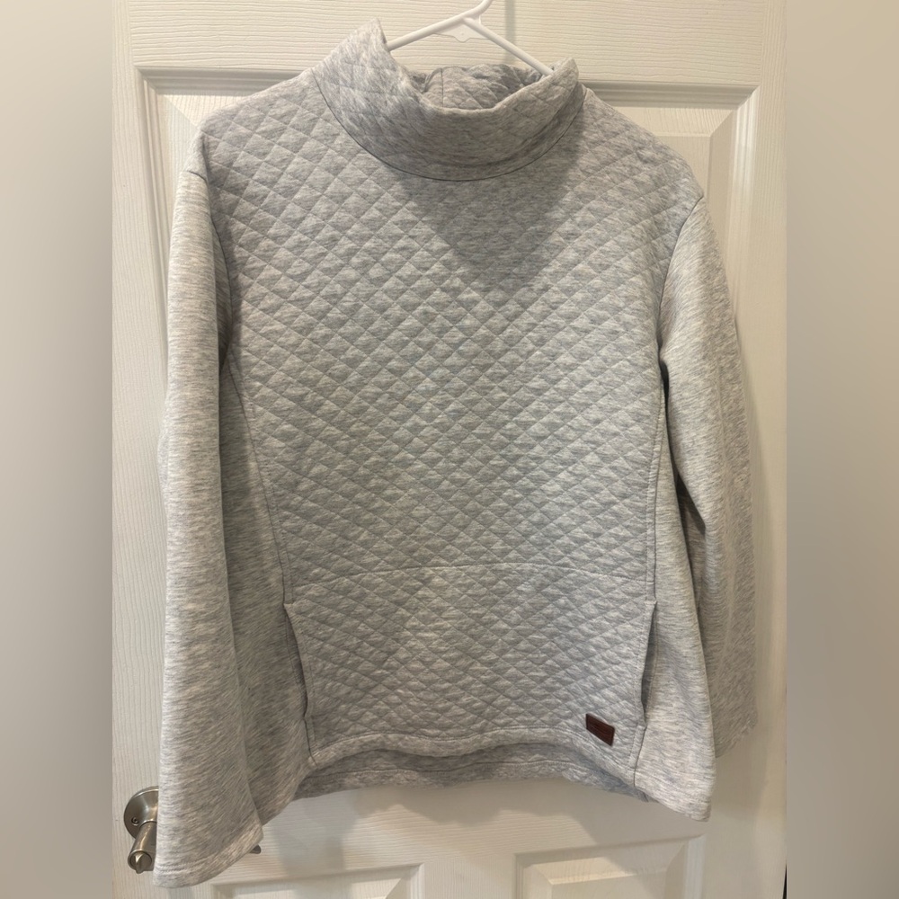 L.L. bean Gray‎ Quilted Women's Sweatshirt